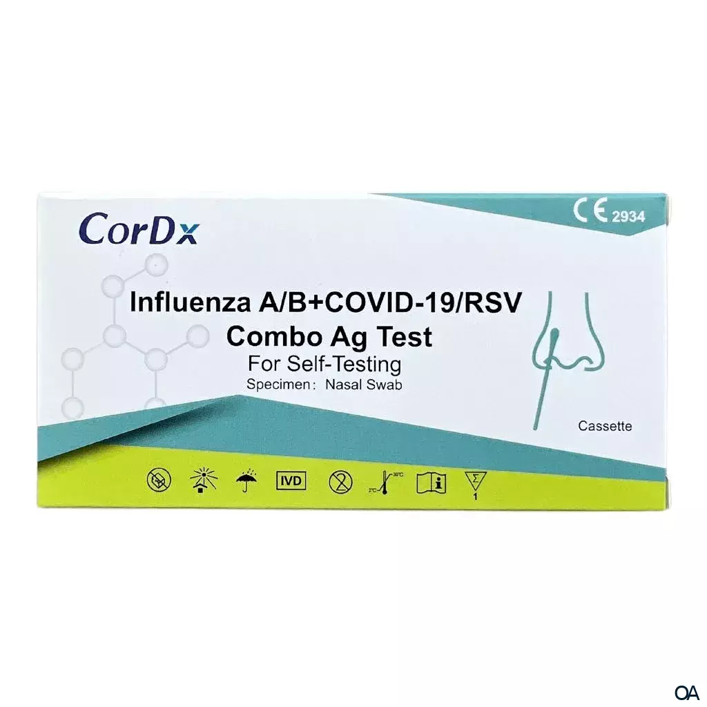 CorDx Influenza Test A + B, COVID-19, RSV, Kombitest 4in1 CorDx Influenza Test A + B, COVID-19, RSV, Kombitest 4in1
