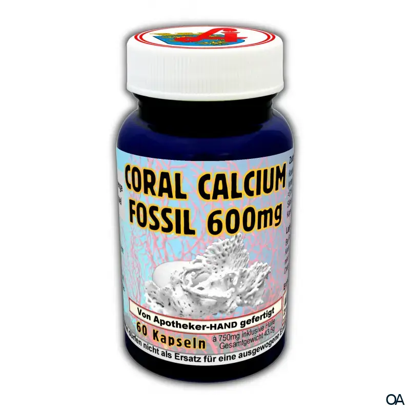 Coral Calcium Fossil 600 mg Kapseln
