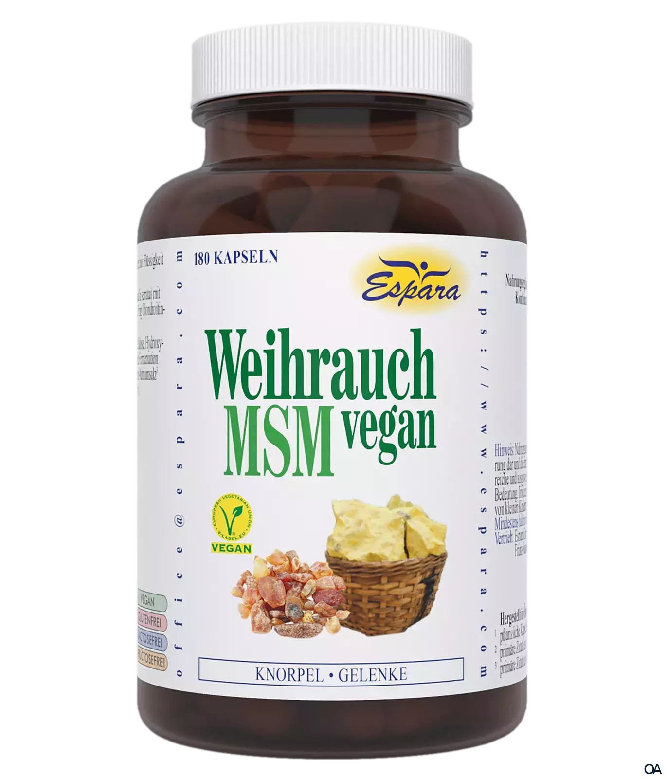 Espara Weihrauch MSM vegan Kapseln Espara Weihrauch MSM vegan Kapseln