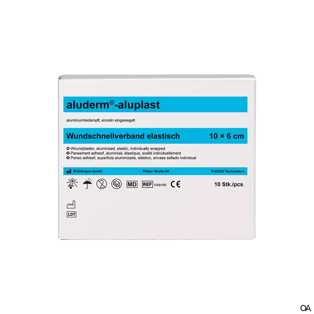 aluderm®-aluplast Wundschnellverband elastisch 10 x 6 cm