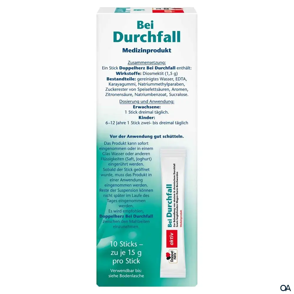 Doppelherz aktiv Bei Durchfall Portionssticks