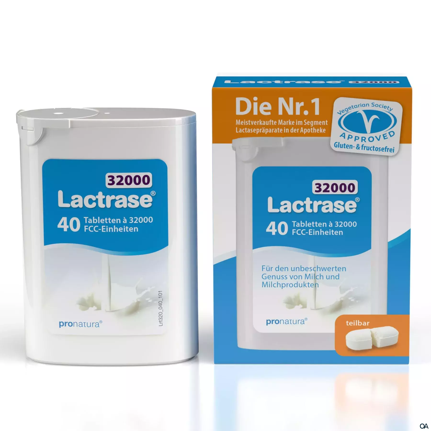 Lactrase® 32000 FCC Teilbare Tabletten Spender