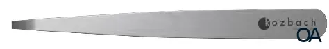 Kozbach Pharma 123R Haarpinzette, abgew., gerade silbermatt, rostfrei, 9,5 cm
