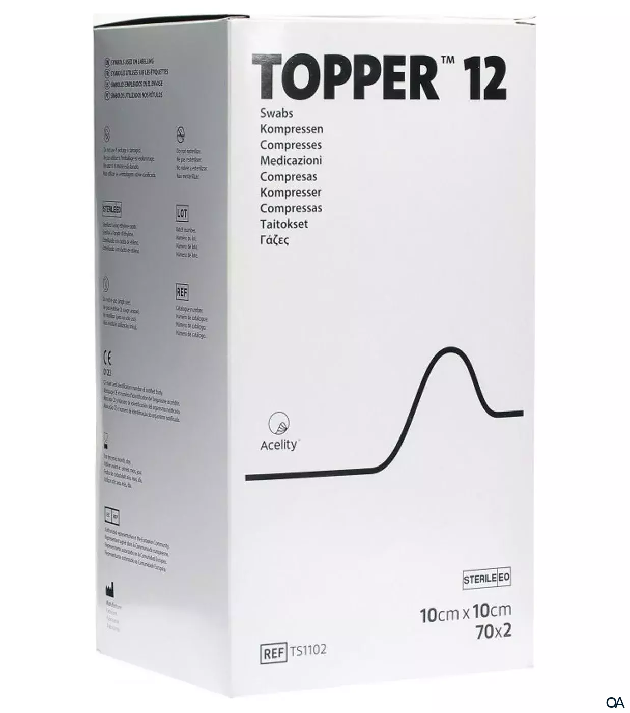3M Topper 12 sterile Kompressen 10 x 10 cm, 70 x 2 Stück 3M Topper 12 sterile Kompressen 10 x 10 cm, 70 x 2 Stück