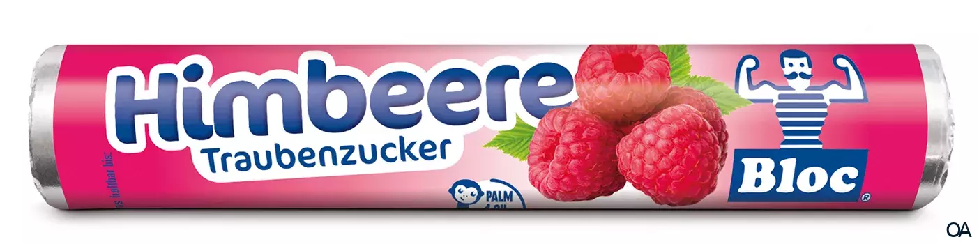 Bloc® Traubenzucker Himbeere Rolle Bloc® Traubenzucker Himbeere Rolle