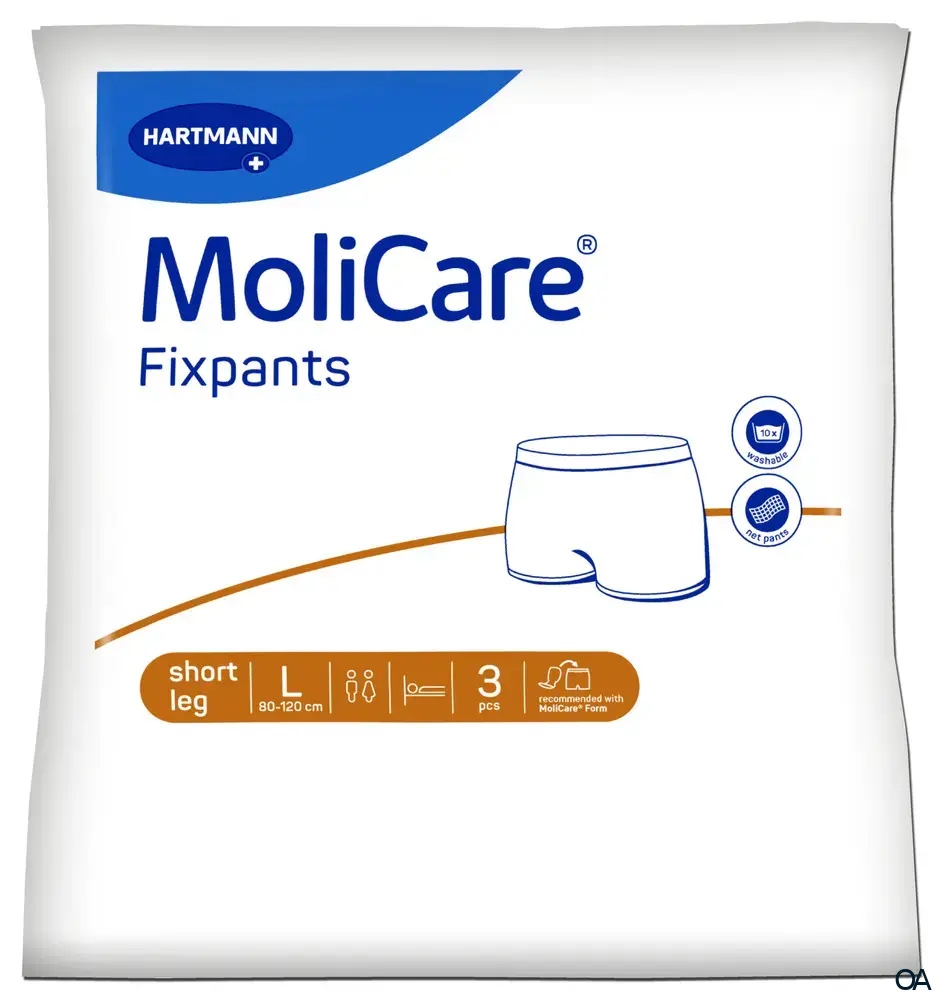 MoliCare® Fixpants Short Leg - Fixierhosen braun - Größe L