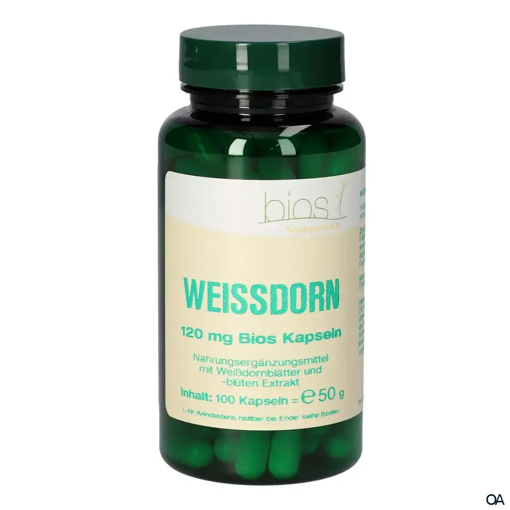 Bios Weißdorn 120 mg Kapseln Bios Weißdorn 120 mg Kapseln