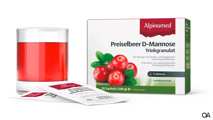 Alpinamed® Preiselbeer D-Mannose Trinkgranulat Alpinamed® Preiselbeer D-Mannose Trinkgranulat