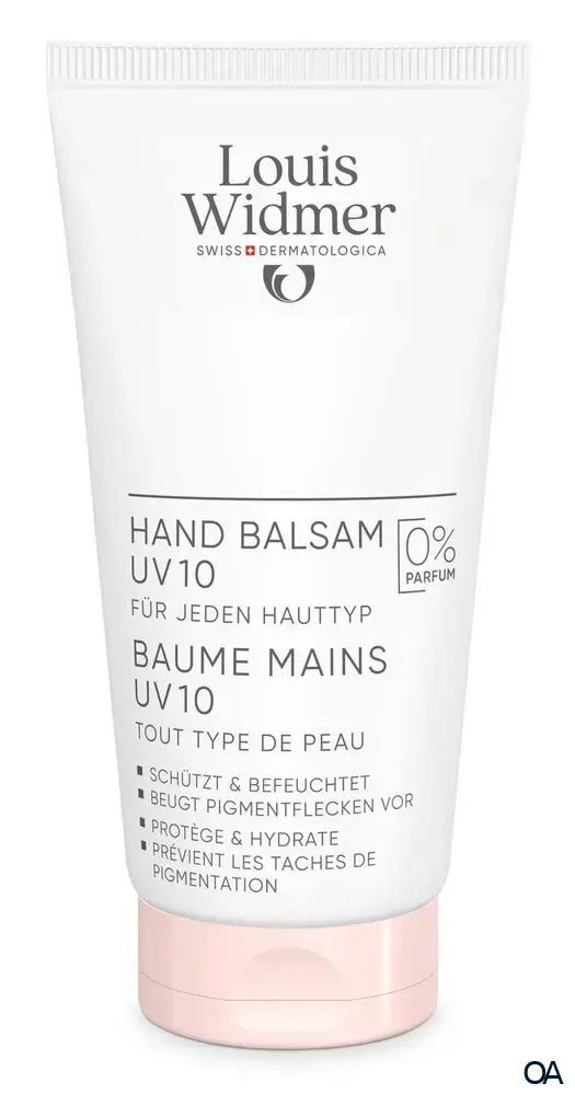 Louis Widmer bodycare Hand Balsam UV 10 - ohne Parfum