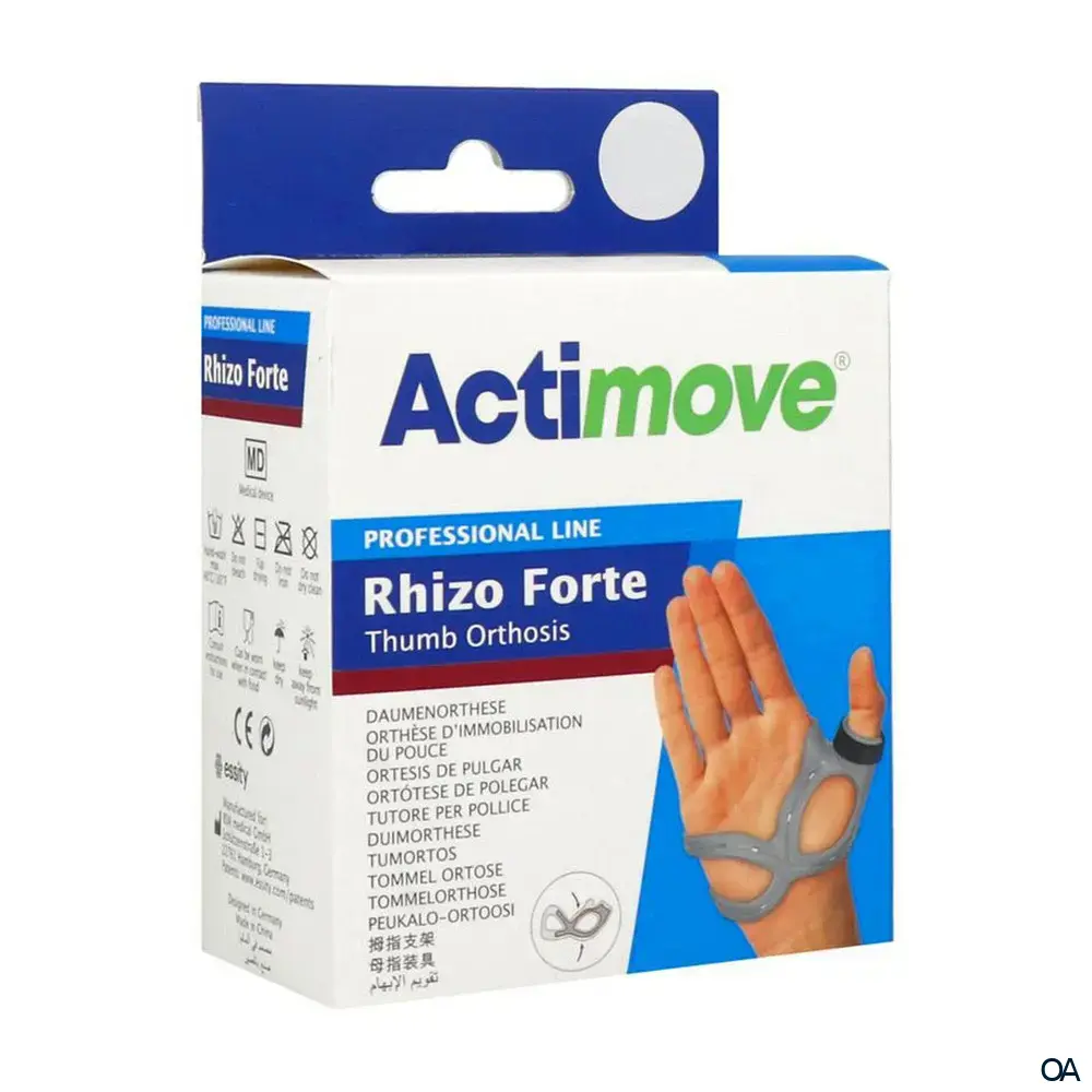 Actimove® Professional Line Rhizo Forte Daumenorthese - Grau, Rechts - Größe Small Actimove® Professional Line Rhizo Forte Daumenorthese - Grau, Rechts - Größe Small