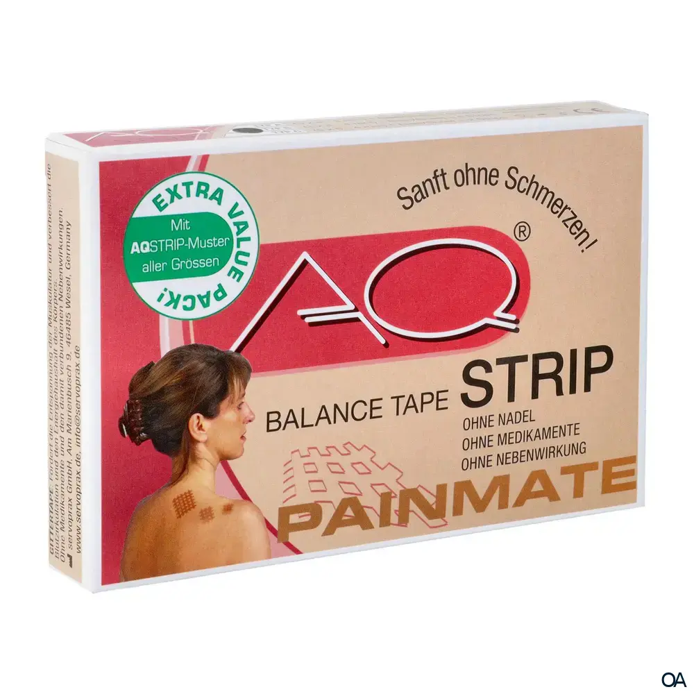 AQ® Strip Gittertape Hautfarben, Größe B, 4 x 3 cm, 20 x 6 Stück