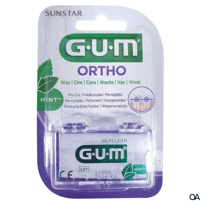 GUM® ORTHO Wachs mit Minzgeschmack GUM® ORTHO Wachs mit Minzgeschmack