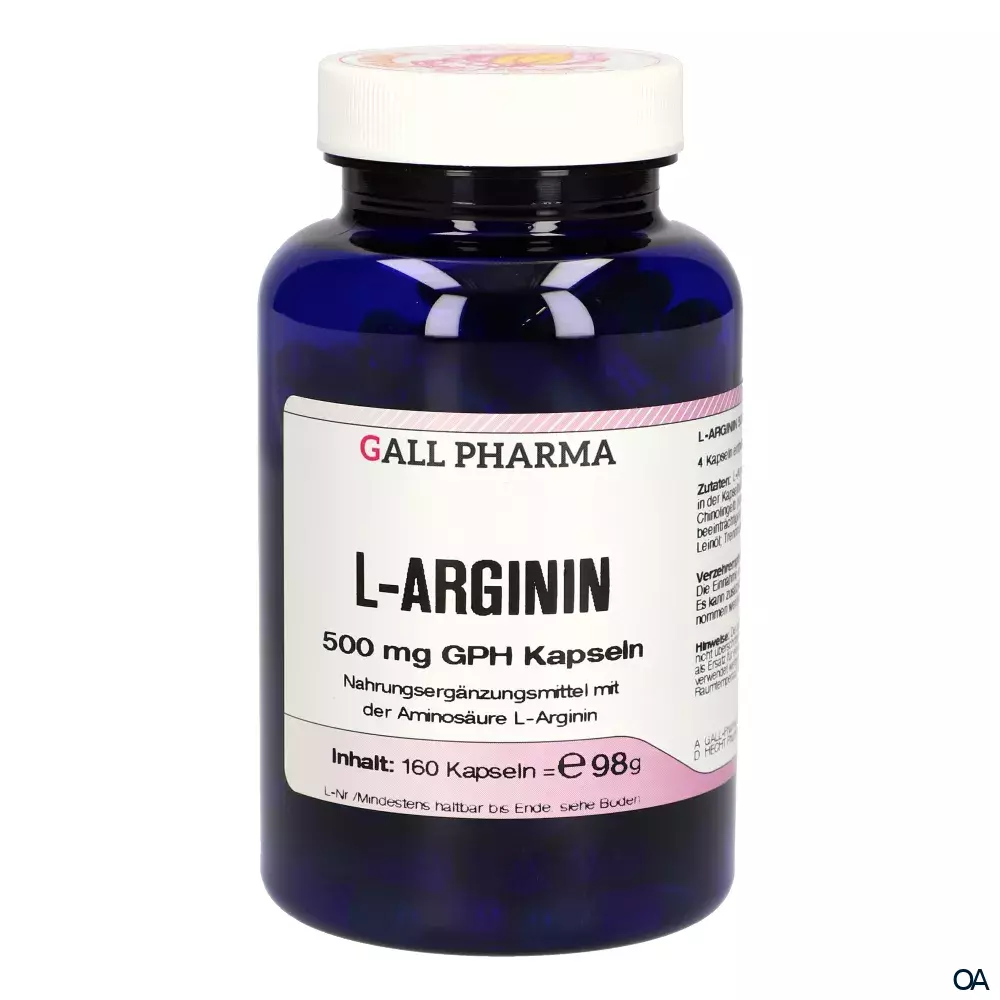 Gall Pharma L-Arginin 500 mg Kapseln Gall Pharma L-Arginin 500 mg Kapseln