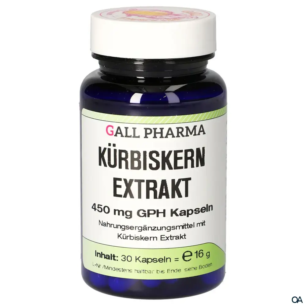 Gall Pharma Kürbiskernextrakt 450 mg Kapseln Gall Pharma Kürbiskernextrakt 450 mg Kapseln