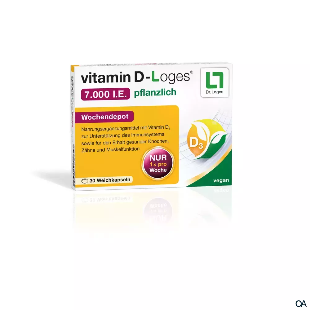 vitamin D‑Loges® 7.000 I.E. pflanzlich Weichkapseln