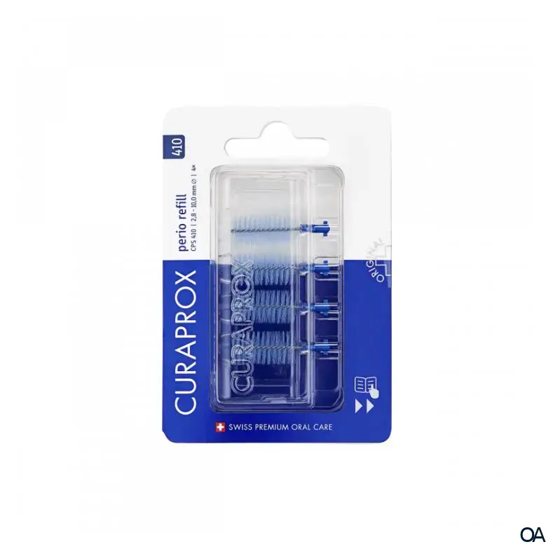 Curaprox Interdentalbürsten CPS 410 Perio Refill - deep sky blue Curaprox Interdentalbürsten CPS 410 Perio Refill - deep sky blue