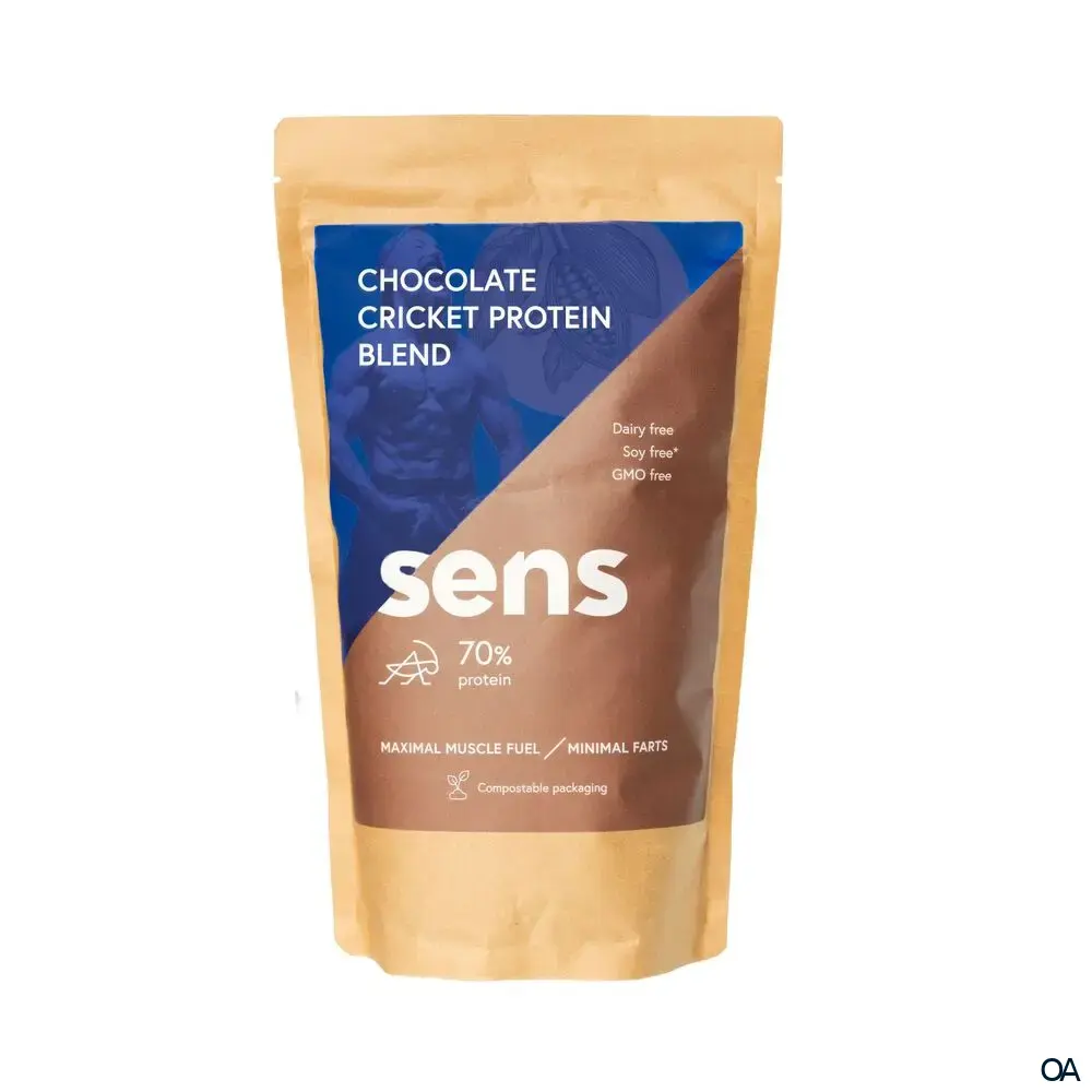 SENS Proteinshake mit Grillenmehl – Schokolade Pulver