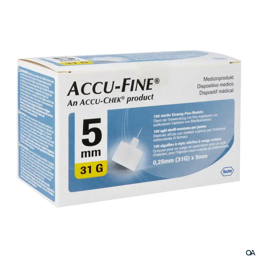 Accu-Fine® Insulinpen-Nadeln 0,25/5mm 31G
