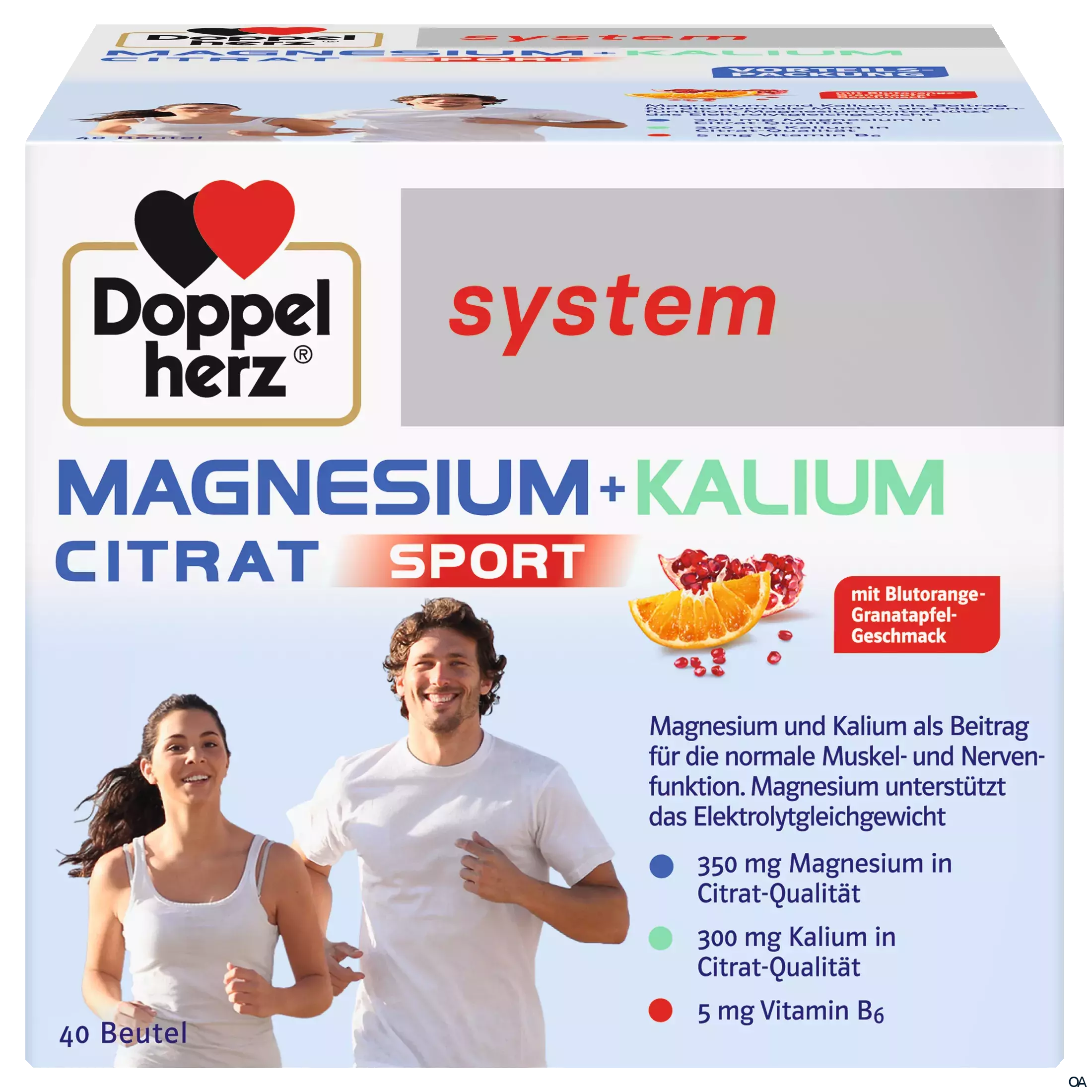 Doppelherz system MAGNESIUM + KALIUM CITRAT SPORT Portionsbeutel